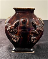 Small antique Ching dynasty vase with 4 dragons am