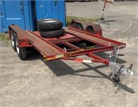 tandem axle homemade car hauler trailer