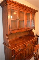 2 Piece Lighted China Cabinet