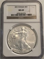 MS69 2013 American Silver Eagle