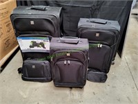 Protégé 5pc Black Luggage Set