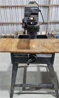 Craftsman 2.75 hp 10" Radial Saw on stand