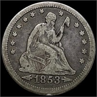 1853 Seated Liberty Quarter LIGHTLY CIRCULATED