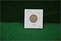 1889 V Nickel  semi key
