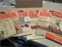 8- VINTAGE DUROC NEWS MAGAZINES1940, 50'S