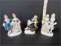 LOT OF 3 PORCELAIN OCCUPIED JAPAN FIGURINES