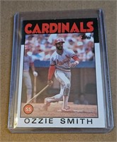 1986 Ozzie Smith Topps Baseball Card