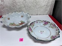 Vtg Floral Fruit Bowls-Germany