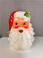 Santa Christmas Cookie Jar 11” tall