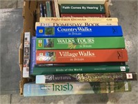 box lot of books: Doomsday Book, country walks