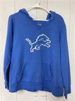 Detroit Lions V-Neck Sweatshirt Womens Medium