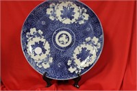 A Blue and White Japanese Charger/Plate