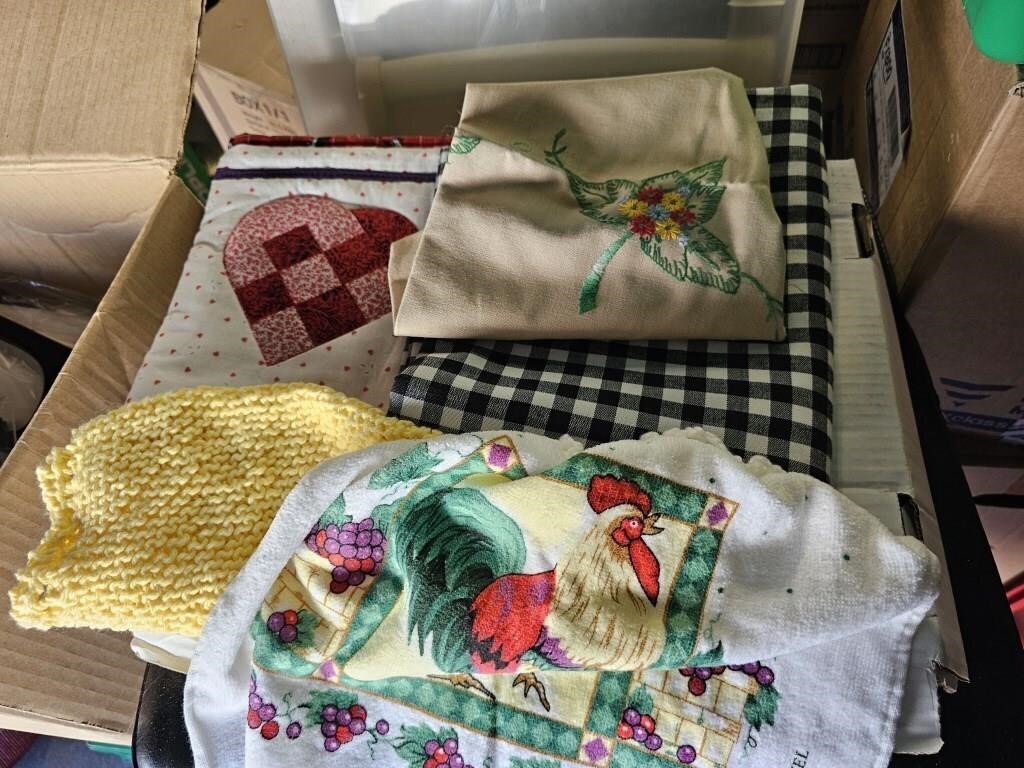 Group of linens various sizes