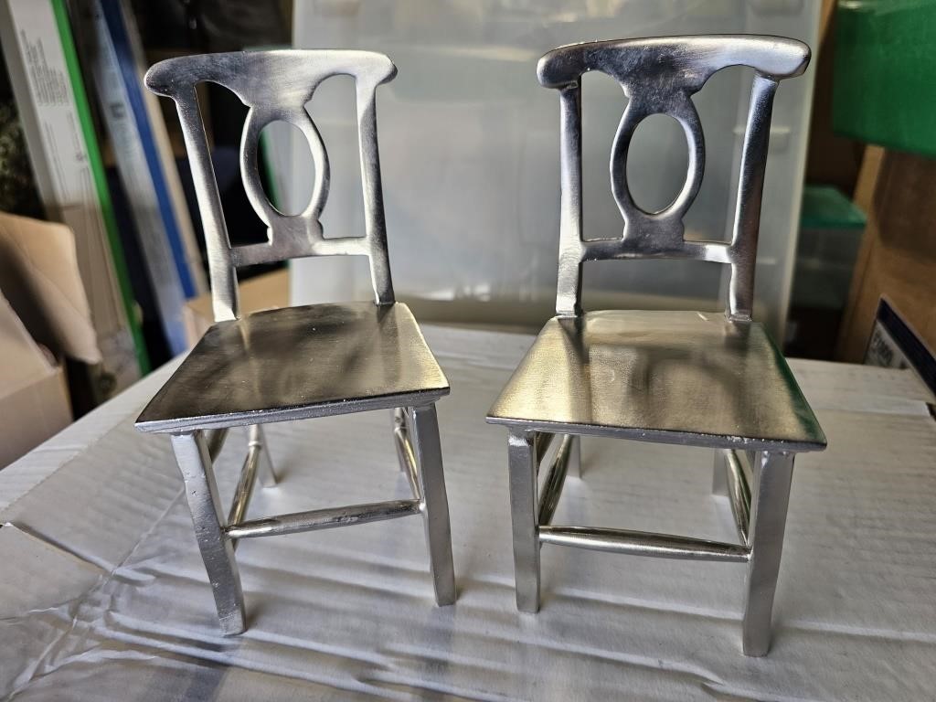 Torre & Tagus made in India chairs 7.25"h