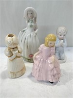 4 porcelain figurines