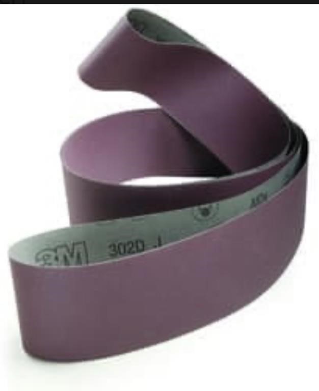 (1) Case of 3M Cloth 302D Belts, Alum Oxide