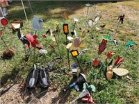 Lawn & flower bed decor, some have solar lights