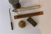 Vintage + Antique Sewing Lot w/ WWII sewing kit