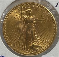 1927 Gold $20 Saint Gaudens Coin
