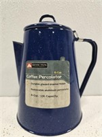 Ozark Trail enamel coffee percolator 8 cup