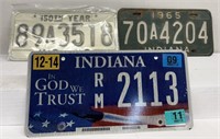 Indiana license plates 1965 150 anniversary 2009