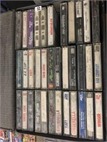 ROCK CASSETTE TAPES AND CASE