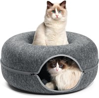 Cat Tunnel Bed  24 Inch  Dark Grey