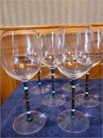 Crate & Barrel caprice wine glasses. Den