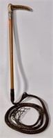 Stag handle riding crop, Hallmarked  band,