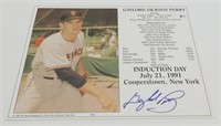Gaylord Jackson Perry Induction Day Autographed
