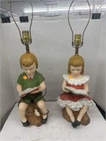 2 cnt of Man & Woman Lamps