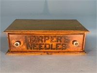 1800's Advertising Needle Cabinet 1 Drawer