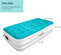 HOUSE DAY Twin Air Mattress with Built in Pump