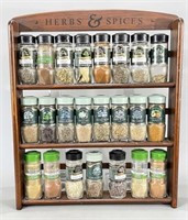 Spice Rack Full of Spices