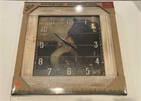 (3) Wood Frame Clocks