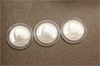 Lot of 3 1986 Liberty Half Dollars