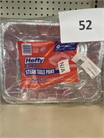 Hefty steam table pans half size 30 ct