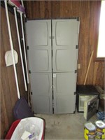 4 DOOR POLY GARAGE STORAGE CABINET