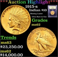 *Highlight* 1915-s Indian $10 Graded Select Unc