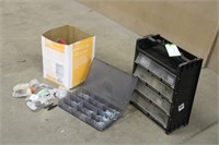 Storage Container W/ Screws & Box Of Assorted