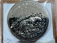 1980 Cdn Silver Dollar - Bear