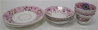 Lot of Porcelain Platters Bowls Cups