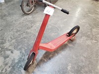 Vintage red kid's scooter