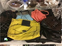 Fashion purses and handbags.