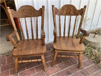 pair of smaller chairs