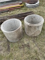 2 - 24" x 24" High Manhole Barrels