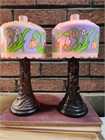 Avon Tiffany Lamp Shade Decanters (2)