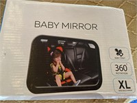 Baby Mirror 360 Rotation Xl Wide Angle Morror