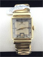 14K Gold hamilton Vintage watch (band not gold)