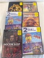 $62  6Pk DVD MOVIES